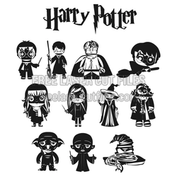 Harry Potter Character Set Laser Cut File, Ready to Cut