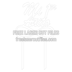 Mr & Mrs Infinity Cake Topper Laser Cut File