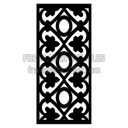 Ornamental Geometric Panel Laser Cut Design