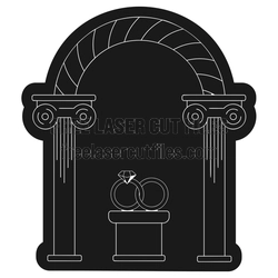 Wedding Arch Save the Date Laser Cut File, Ready to Cut