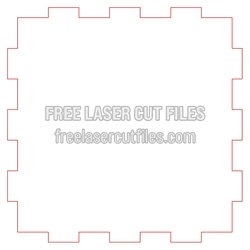 3mm Love Lantern Bottom Panel Laser Cut File