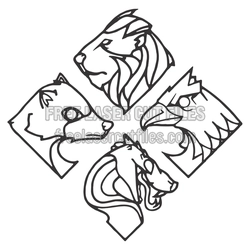 Animal Portrait Set for Laser Cutting, Ready to Cut