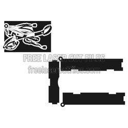 Decorative Laser Cut Storage Box with Scrollwork Panel