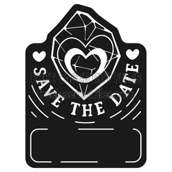 Save the Date Heart Laser Cut Wedding Sign