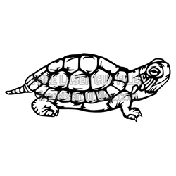 Turtle Laser Cut File, Ready-to-Cut Reptile Silhouette