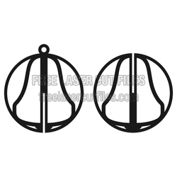 3D Christmas Ornament Laser Cut File, Ready to Cut