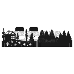 Christmas Scene Layered Laser Cut File, 3mm Ready to Cut