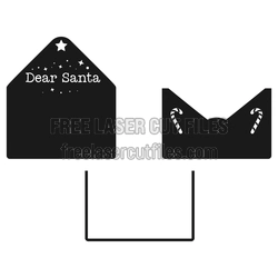 Dear Santa Treat Box Template, Christmas Gift Box Ready to Cut