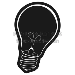 Teacher Light Bulb Sign Laser Cut File, Ready to Cut