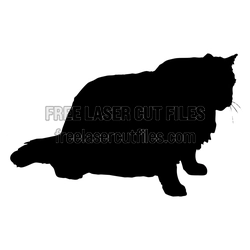 Walking Cat Silhouette Laser Cut File, Ready to Cut