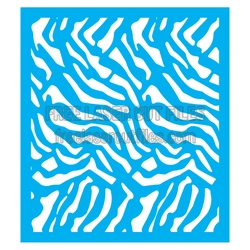 Zebra Pattern Laser Cut Stencil Design, Ready to Cut