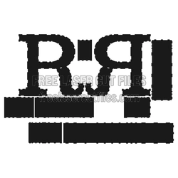 3D Letter R Laser Cut File, Ready to Cut