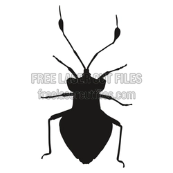 Bug Silhouette Laser Cut File for DIY Craft Projects