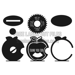 Free Teacher Appreciation Desk Sign Laser Cut File