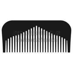 Laser-Cut Beard Comb Template, Ready to Cut DIY Grooming Tool