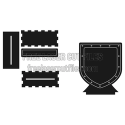 Laser Cut Trophy Award Plaque with Stand, 3mm Ready to Cut