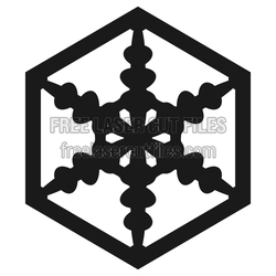 Snowflake Coaster Laser Cut File, Patterned Round Trivet