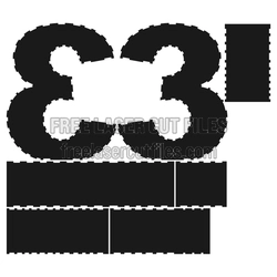 3D Number 3 Laser Cut File, Ready to Assemble