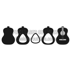 Acoustic Guitar Layered Box Template, Laser Ready Free File