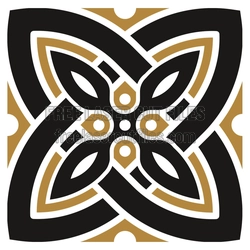 Celtic Knot Geometric Panel Ready to Cut