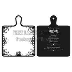 Recipe for a Good Mom Cutting Board Sign, Laser Ready