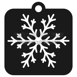 Snowflake Ornament Laser Cut Stencil, Free Download