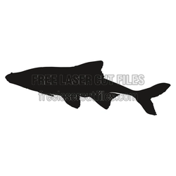 Whale Shark Silhouette Laser Cut File, Ready to Cut