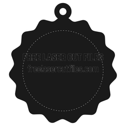 Blank Award Medal Ornament Laser Cut File, Ready to Cut