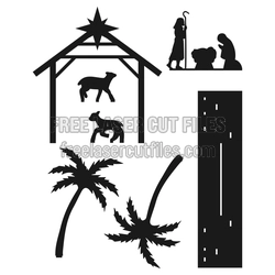Christmas Nativity Scene Laser Cut File, 3mm Ready to Cut