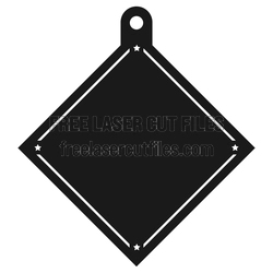 Diamond Medal Holder Laser Cut File, Ready to Cut