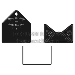 Merry Christmas and Happy New Year Gift Box Ornament