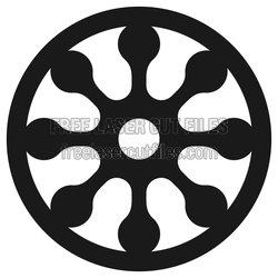 Snowflake Pattern Coasters, Laser Ready Free Cut File