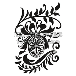 Ornamental Easter Egg Floral Cut File, Laser Ready Decor
