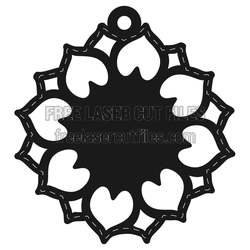 Heart Wreath Medal Holder Laser Cut File, Free Design