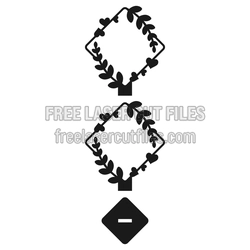 Love Photo Frame Laser Cut Design, 3mm Ready to Cut