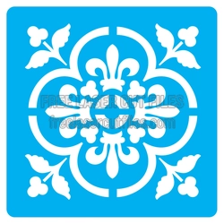 Ornamental Split Monogram Stencil Ready to Cut Design