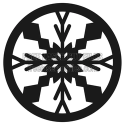 Snowflake Pattern Coaster Laser Cut File, Ready to Cut