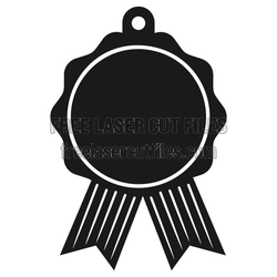 Award Medal Display Frame, Laser Ready Free Cut File