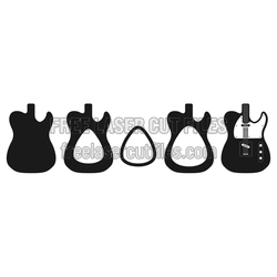Electric Guitar Pic Box Laser Cut File, Ready to Cut
