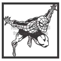 Spider-Man Style Wall Art Laser Cut File, Ready to Cut
