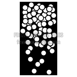 Decorative Circle Screen Pattern for Laser Cutting