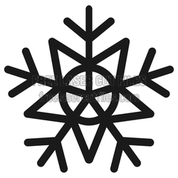 Decorative Snowflake Laser Cut File, Ready to Cut Ornament