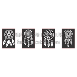 Dreamcatcher Feather Set Free Laser Cut Files