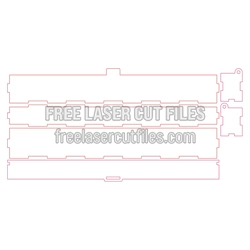 Parametric Wooden Box with Lid and Side Locks
