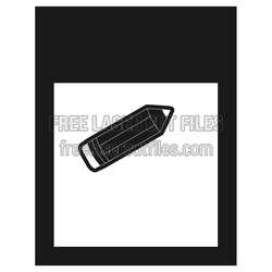 Teacher Note Pad Laser Cut File, Classroom Desk Holder
