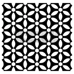 Decorative Floral Panel Pattern for Laser Cutting