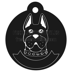 Dog Ornament Laser Cut File, Free Puppy Christmas Tag