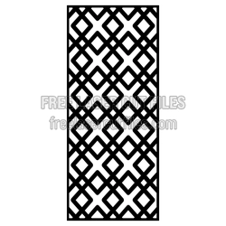 Geometric Lattice Panel Pattern, Laser Ready Decorative Screen