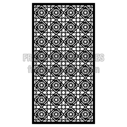 Geometric Lattice Screen Panel Laser Cut Design