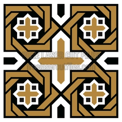 Geometric Square Pattern Panel, Ready to Cut Laser File